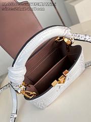 Louis Vuitton LV Mini Capucines White Crocodile 21x14x8cm - 5