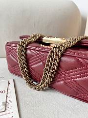 Valentino Garavani Quiltie 67 Medium Shoulder Bag Red 23x17x8cm - 4