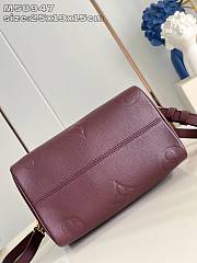 Louis Vuitton LV Speedy Bandoulière 25 Red Wine 25x19x15cm - 6