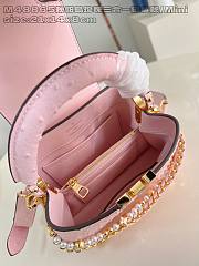 Louis Vuitton LV Mini Capucines Bag Pink Ostrich 21cm - 6