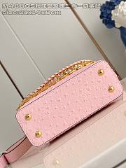 Louis Vuitton LV Mini Capucines Bag Pink Ostrich 21cm - 4