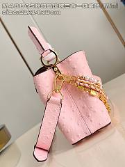 Louis Vuitton LV Mini Capucines Bag Pink Ostrich 21cm - 2