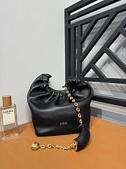 Loewe Small Squeeze Bag In Nappa Lambskin Black 29x24x10.5cm - 4