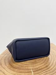 Loewe Small Squeeze Bag Lambskin Navy Blue 29x24x10.5cm - 5