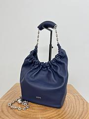 Loewe Small Squeeze Bag Lambskin Navy Blue 29x24x10.5cm - 2