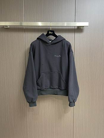 Dior Couture Hooded Lined Sweatshirt Black