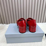 Prada Patent Leather Red Mary Jane Pumps - 5