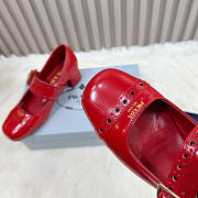 Prada Patent Leather Red Mary Jane Pumps - 4