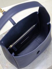 YSL LE 5 À 7 Small Navy Blue Leather 23x22x8.5cm - 3