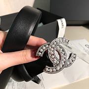 Chanel Black Belt 3cm 03 - 5