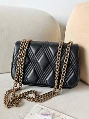 Valentino Garavani Quiltie 67 Small Shoulder Bag Black 19x13x6cm - 2