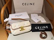 Celine Shoulder Bag Claude Shearling Triomphe 20x11cm - 1