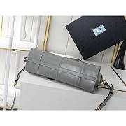 Prada Medium Leather Handbag Grey 32x15.5x12cm - 5