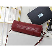 Prada Medium Leather Handbag Red Wine 32x15.5x12cm - 5