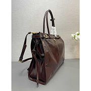Prada Extra Large Leather Dark Brown 42x30x12cm - 6