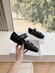 Dior Punk Ballet Flat Black Supple Calfskin - 2