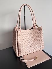 Bottega Veneta Medium Andiamo Parachute Tote Pink 30x26x20cm - 4