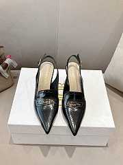 Dior Boy Slingback Pump Black Calfskin 8cm - 4