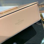 Valentino V Logo Crossbody Box Bag Beige 22x7x15cm - 6