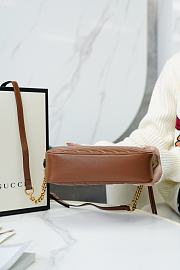 Gucci Marmont Shoulder Bag Brown 24x13x7cm - 4