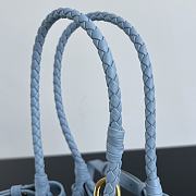 Bottega Veneta Andiamo Parachute Tote Blue 21x17x16.5cm - 5