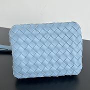 Bottega Veneta Andiamo Parachute Tote Blue 21x17x16.5cm - 3