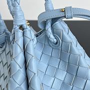 Bottega Veneta Andiamo Parachute Tote Blue 21x17x16.5cm - 2