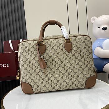 Gucci GG Emblem Medium Briefcase Brown 40x30x6cm