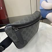 Gucci GG Emblem Medium Belt Bag Black 28x17x6cm - 3