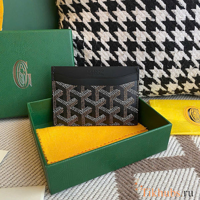 Goyard Wallet Card Holder Black 10cm - 1