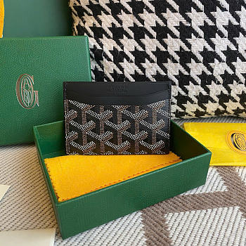 Goyard Wallet Card Holder Black 10cm