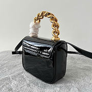 Versace La Medusa Mini Bag Black Patent 16x12x6cm - 4