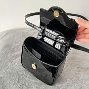 Versace La Medusa Mini Bag Black Patent 16x12x6cm - 2
