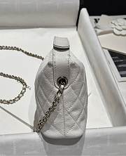 Chanel 25C Bag Caviar White 21.5x19x6cm - 5