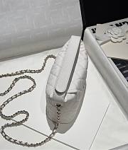 Chanel 25C Bag Caviar White 21.5x19x6cm - 4