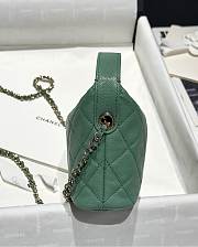 Chanel 25C Bag Caviar Green 21.5x19x6cm - 4