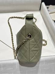 Chanel 25C Bag Caviar Khaki Green 21.5x19x6cm - 6