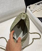 Chanel 25C Bag Caviar Khaki Green 21.5x19x6cm - 5