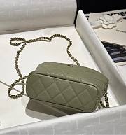Chanel 25C Bag Caviar Khaki Green 21.5x19x6cm - 3