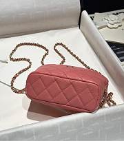 Chanel 25C Bag Caviar Pink 21.5x19x6cm - 4
