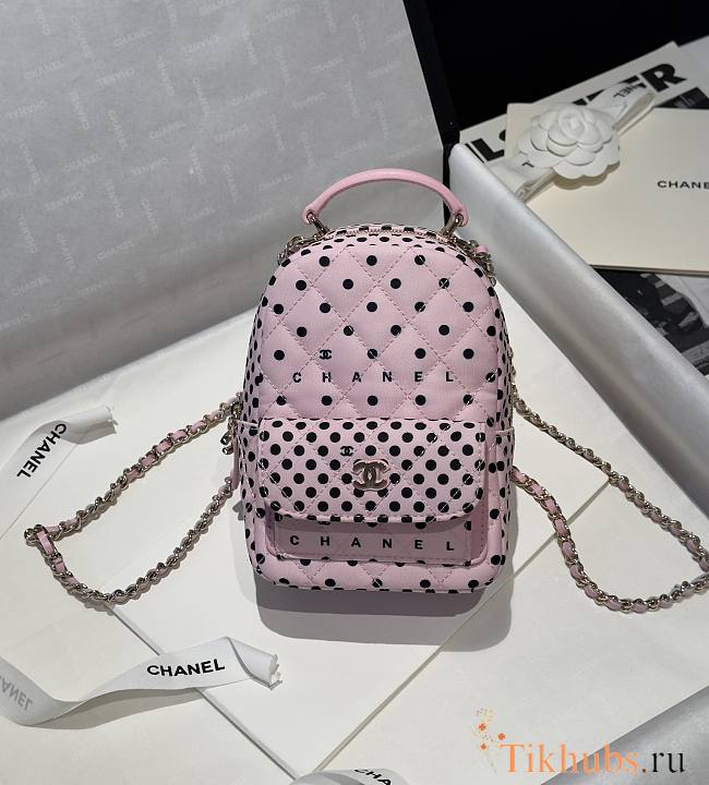 Chanel 24A Mini Backpack Pink 18x13x9cm - 1
