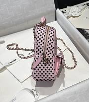 Chanel 24A Mini Backpack Pink 18x13x9cm - 5