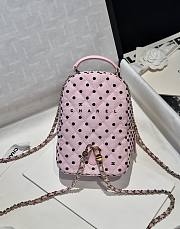 Chanel 24A Mini Backpack Pink 18x13x9cm - 4