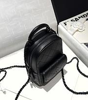 Chanel 25C Mini Backpack Black Lambskin 18x13x9cm - 6