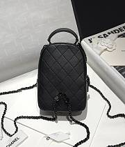 Chanel 25C Mini Backpack Black Lambskin 18x13x9cm - 3