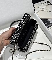 Chanel 25C Vanity Case Black Tweed 17x19.5x5.5cm - 4