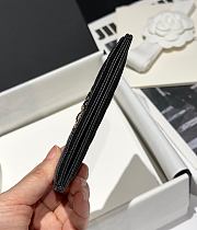 Chanel 19 Black Caviar Wallet 11.5x7.5cm - 2