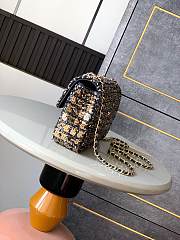 Chanel 25C Flap Bag Black Sequins 20cm - 4