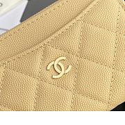 Chanel Card Holder Beige Caviar Gold 12x7.5x2.5cm - 5