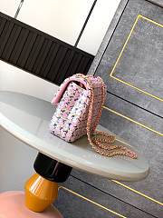 Chanel 25C Flap Bag Pink Sequins 20cm - 3